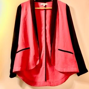 Vintage 1980-90s Hot Pink & Black Blazer sz S